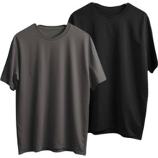 Triya Wear Studio 2'li Unisex Basic Tshirt
