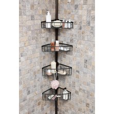 Storemax MN2906ALU. 4 Raflı Yaylı Köşe Seti, Siyah