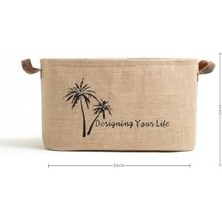 Storemax Jüt Dolap Içi Çamaşır Çocuk Odası Oyuncak Düzenleyici Katlanır Saklama Sepeti Organizer 34X24X21