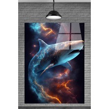 Marsilyan 3D Denizdeki Yunus Balığı Cam Tablosu