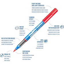 Storemax Carioca Akrilik Paint Marker Su Bazli Fırça Uçlu 10'lu