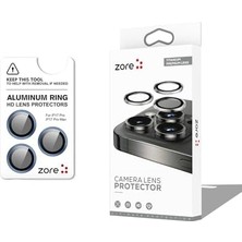 Storemax Psr Aksesuar Serisi Cl-12 Premium Safir Kamera Lens Koruyucu - Anti-Reflective & Parmak Izi Bırakmayan | Kolay Takılan Tam Koruma Filmi (Lacivert, 17 Pro Max)