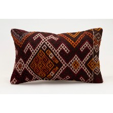 Kilim Wholesale El Yapımı Kilimden Yapılmış Vintage Kırlent Kılıfı, Yün, 30X50 cm