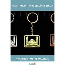 Letsii Metal Sultanahmet Anahtarlık Kare 10 cm