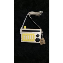 Empressco Doğal Ahşap Çocuk Oyuncağı, Renkli Retro Radyo Askısı, Nostaljik ve Eğlenceli