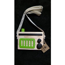 Empressco Yeşil Doğal Ahşap Çocuk Oyuncağı, Nostaljik Dekoratif Radyo Askısı