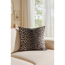 Premier Home Duck Leopar Kırlent Kılıfı Kahve V1 45X45