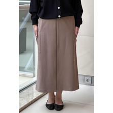 Sentez 5469 Cep Detaylı Fermuarlı Etek