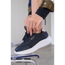 DV1581  Model 3 cm Tabanlı Yeni Sezon Spor Ayakkabı Sıyah