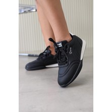 DV155  Model 2 cm Tabanlı Yeni Sezon Spor Ayakkabı Sıy.bey