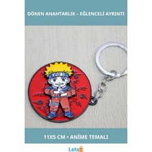 Letsii Metal Dönen Naruto Anahtarlık Koleksiyonu 11X5 cm