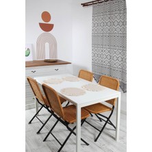 Bedinn Naturel Fırfırlı Amerikan Servisi Yuvarlak