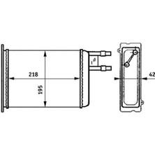 Mahle AH147000S Kalorifer Radyatörü Ducato-Boxer-Jumper 94-02 220X195X42 1321309080-6448.93-6448.F9