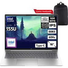 Hp Probook 460 G11 Ultra 7-155U 64-Gbddr5 512 Gbssd Intel Graphics 16" Wuxga Windows 11 Pro + Sırt Çantası A23BTEAZG28