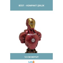 Letsii Marvel Iron Man Büst Küçük Boy 12 cm