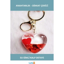 Letsii Kırmızı Kalp Tasarımlı Şık Anahtarlık 9 cm