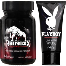 Rhinoxx Erkeklere Özel Dahasert Deneyimler 30LU Formül + Playboy 50 ml Kaydırıcıkrem
