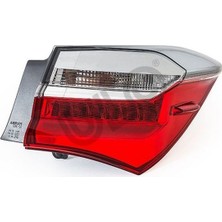 Ulo 1137002 Stop Lambası Sağ Dış - Ledli Toyota Corolla 1.4l 1ndtv NDE180 17-18. 1.6l 1zr-Fe ZRE181 17-18. 1.33L 1nr-Fe NRE180 17-18 81550-02A80