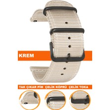  18mm-20mm-22mm-24mm saatlerle uyumlu premıum nato kumaş tekstil saat kordonu kayışı f39cldb-l