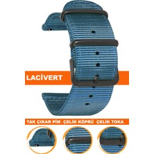  18mm-20mm-22mm-24mm saatlerle uyumlu premıum nato kumaş tekstil saat kordonu kayışı f39cldb-bg