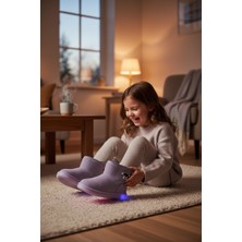 Wisco Işıklı Lila Süet Çocuk Bot