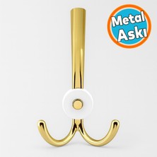 Nzb Portmanto Askı Metal Altın Gold Vestiyer Duvar Dolap Elbise Askısı Mobilya Askılığı Aparat