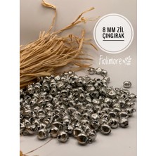 FioliMore 20 Adet 8 mm Kulplı Zil Yılbaşı Noel Çan Çıngırak Aksesuar Tasma