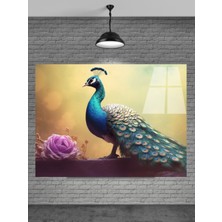 Tavus Kuşu Cam Tablo Ev Dekorasyon,balkon Dekorasyonu,dekoratif,duvar Tablo,mutfak Tablo