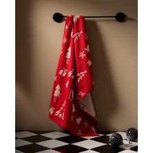 Madame Coco Derval %100 Pamuk Yüz Havlusu - Kırmızı - 50X70 cm