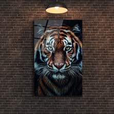 Mozaik Detaylı Kadın Cam Tablo