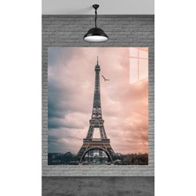 Meta Dekorasyon Eıfel Kulesi 1 Temperli Cam Üzerine Tablo Sevgilinize Yılbaşı Hediye