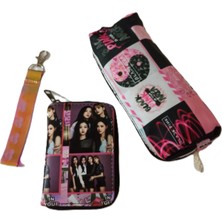 Alanç Gift Özel Hediye Seti Black Pink Anahtarlık, Cüzdan, Kalemlik