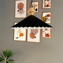 Bamyum Avilla Siyah Metal Avize Tekli Küçük Q Kafa Başlık Rustik Cafe Mutfak Modern Sarkıt Aydınlatma