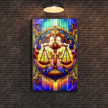 Adalet Terazisi Cam Tablo
