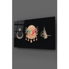 Marsilyan Osmanlı Devlet Arması ve Tuğrası Cam Tablo