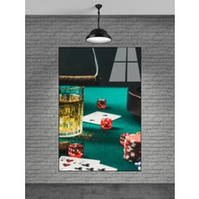 Marsilyan Poker Kartı Cam Tablo Ev Dekorasyon,balkon Dekorasyonu,dekoratif,duvar Tablo,mutfak Tablo