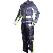 Gp Kompozit YGM02 Motosiklet Alt Üst Takım Yağmurluk Siyah XL