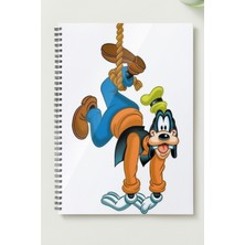 Black-One Dis. Goofy A5 Metal Spiralli Çizgisiz Sert Kapak Goofy Defter