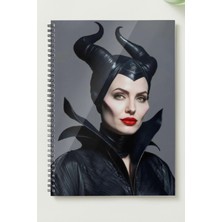 Black-One Malefiz  A5 Metal Spiralli Çizgisiz Sert Kapak Malefiz Defter