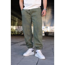 Madmext Haki Batik Desenli Jogger Eşofman Altı E6582