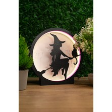 Makerpax Cadı Temalı Lightbox – USB LED Işıklı Masa Lambası | LED Gece Lambası | Gaming Dekor