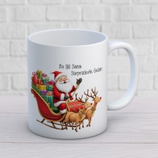 Nostaljik Lezzetler Noel Baba Figürlü Yılbaşı Temalı Hediyelik Kupa