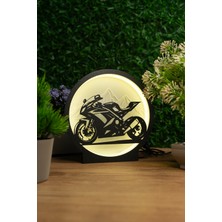 Makerpax Spor Motor Lightbox – USB LED Işıklı Masa Lambası | LED Gece Lambası | Gaming Dekor