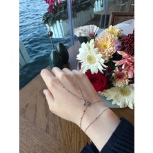 Silver Çelik Yıldız Detaylı Pullu Şahmeran