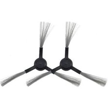 Vacuum Mop Pro ile Uyumlu 2li Siyah Yan Fırça, Xiaomi Vacuum Mop STYTJ02YM Viomi V2 Viomi V2 Pro Viomi V3 Viomi Se ile Uyumlu 2 Adet Siyah Yan Fırça