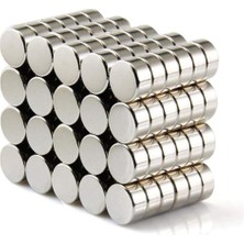 Magnet 25 Adet 6mm x 2mm Yuvarlak Güçlü Neodyum Mıknatıs Magnet(25'li Paket)