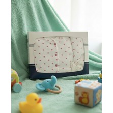 Yusgos Organik 5 Parça Fitilli Kalp Baskılı Yenidoğan Hastane Çıkışı Set