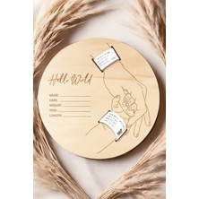 Empressco Doğal Ahşap Yenidoğan Bebek Bileklik Tutucu, Tatlı ve Güvenli Tasarım