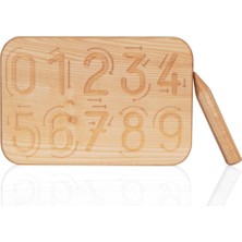 Empressco Kahverengi Doğal Ahşap Sayı Işaretli Dekoratif Tablo