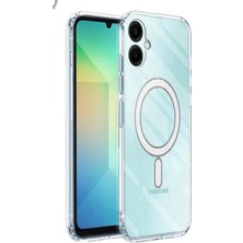 Ennar Samsung Galaxy A05 Uyumlu Magesafe Wireless Şarj Özellikli Şeffaf Silikon Kılıf